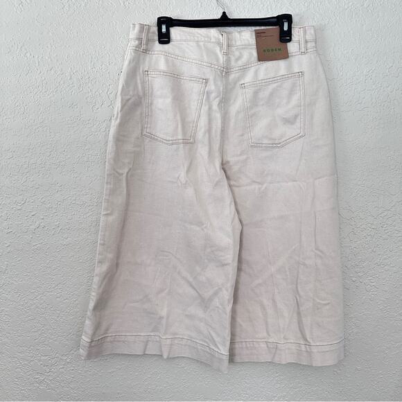 NWT Boden High Rise Culotte Jean Cream 31 x 28 - Picture 7 of 8